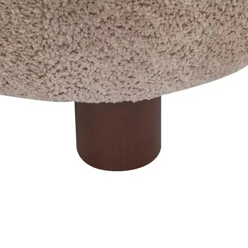 Christopher Knight Home Gareth Modern Wood Boucl Upholstered Accent Slipper Chair