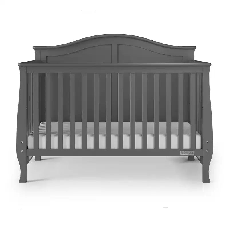 4-in-1 Convertible Crib, Converts to Day Bed, Toddler Bed and Full Size Bed, 3 Mattress Positions, Baby Safe Finish