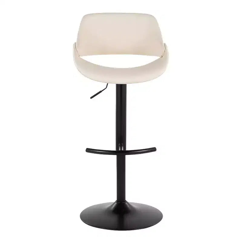 LumiSource Set of 2 Fabrico Adjustable Barstools PU