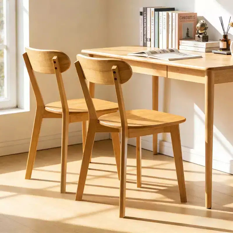 Mid Century Modern Solid Wood Dining Chairs Set of 2, Kitchen Chairs for Dining Room, Restaurant, or Living Room-Panipeachy