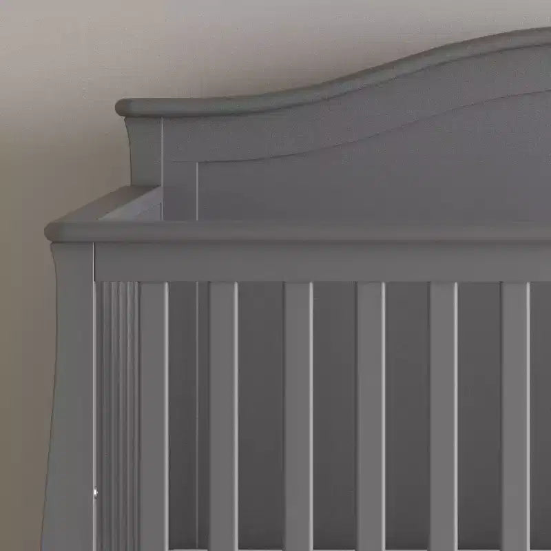 4-in-1 Convertible Crib, Converts to Day Bed, Toddler Bed and Full Size Bed, 3 Mattress Positions, Baby Safe Finish