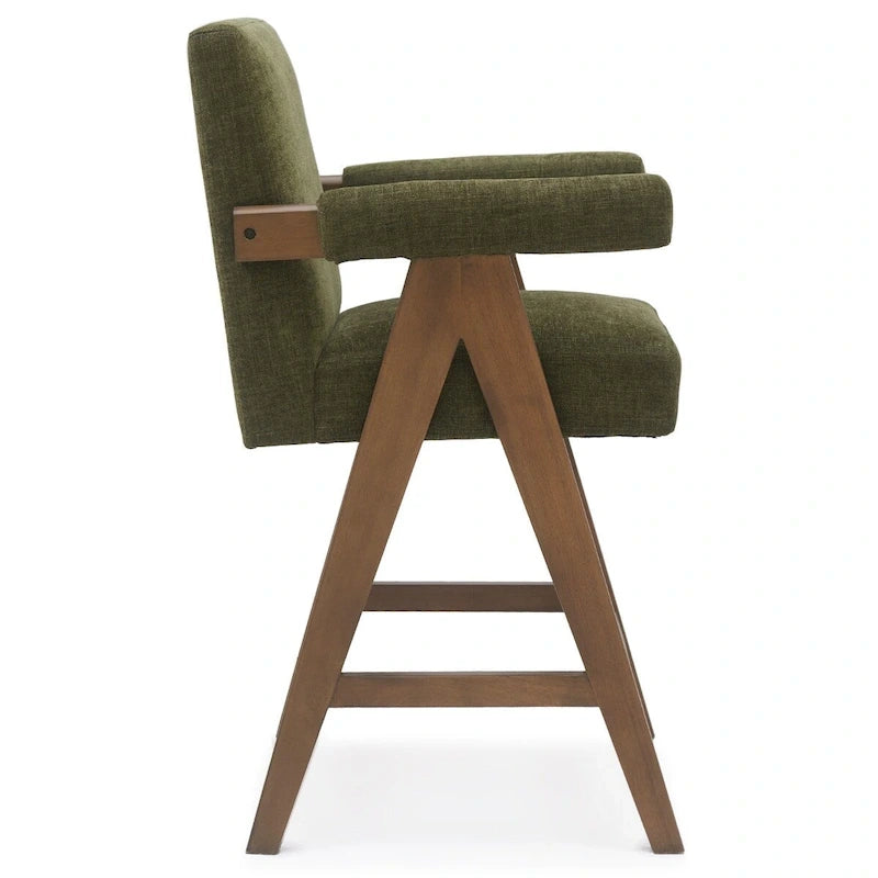 Contemporary Upholstered Counter Height Stools Single