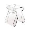 Magino Stool and Magazine Rack Clear: Shatter-Proof Acrylic, No Assembly Required