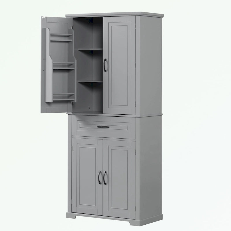 Bathroom Storage Cabinet with Doors and Drawer