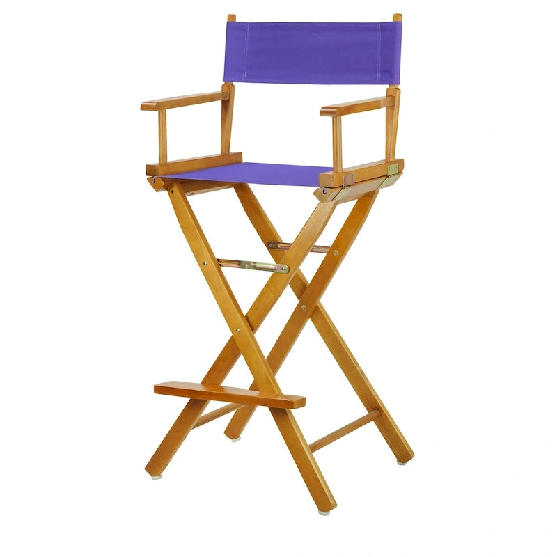 Honey Oak Frame 30-inch Directors Chair
