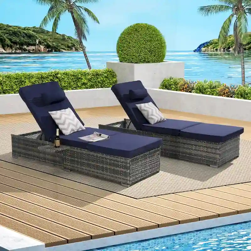 Outstanding Outdoor Chaise Lounge Chair Set for Relaxation and Leisure