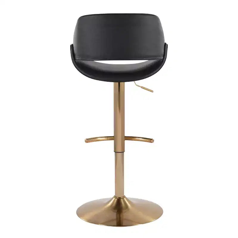 LumiSource Set of 2 Fabrico Adjustable Barstools PU