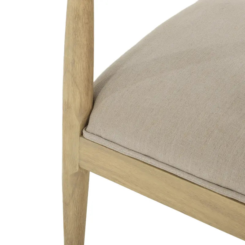 Cortina Fabric and Rubberwood Dining Chairs (Set of 2) by Christopher Knight Home