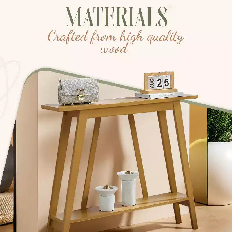 Kings Brand Furniture Console Table - Narrow Sofa Table with Storage Shelf for Hallway, Front Hall, Entryway, Living Room