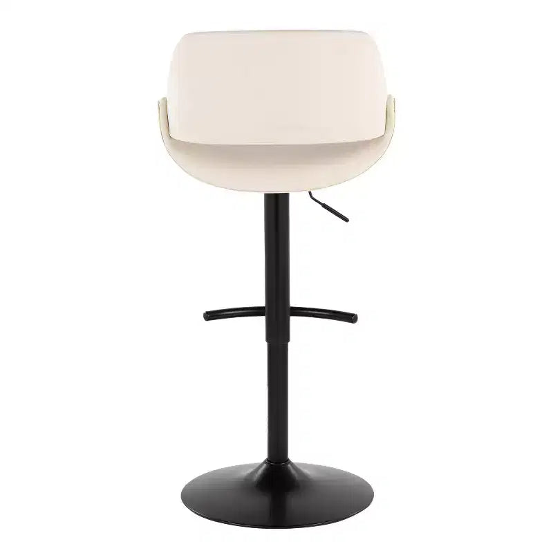 LumiSource Set of 2 Fabrico Adjustable Barstools PU