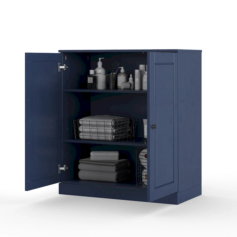 Palace Imports 100% Solid Wood 32 Bathroom Cabinet with Solid Doors and Adjustable Shelves
