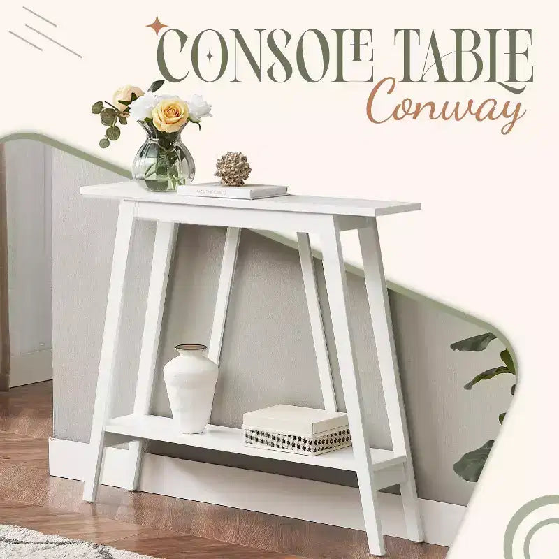 Kings Brand Furniture Console Table - Narrow Sofa Table with Storage Shelf for Hallway, Front Hall, Entryway, Living Room
