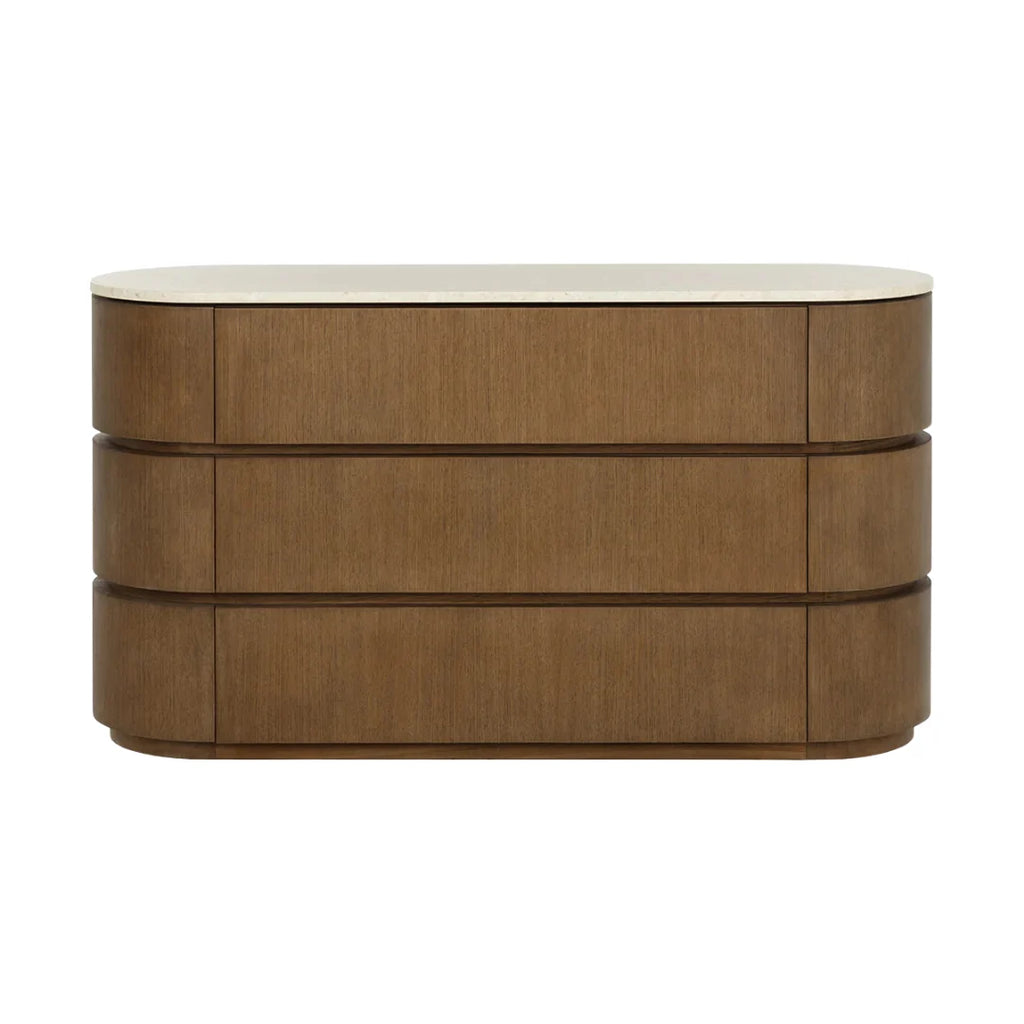 Organic Marble Dresser with Storage, Sculptural - Bedroom | Polished Finish