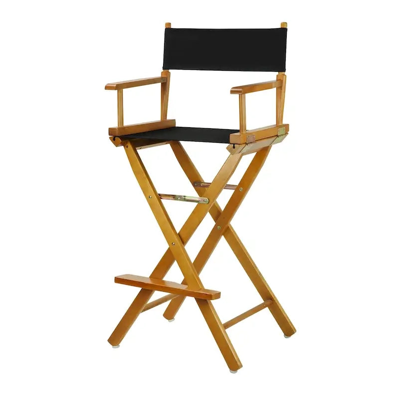 Honey Oak Frame 30-inch Directors Chair