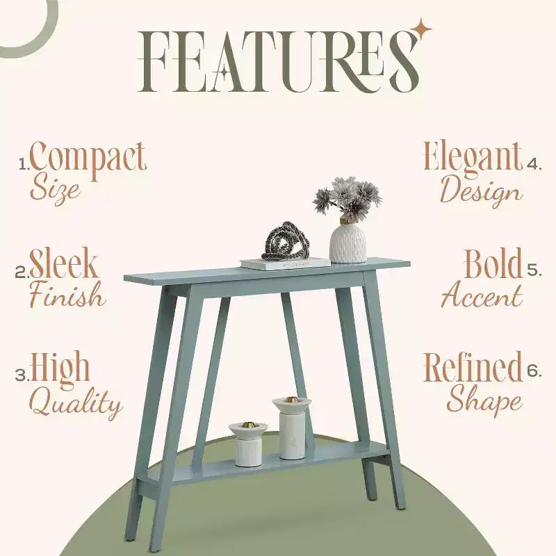 Kings Brand Furniture Console Table - Narrow Sofa Table with Storage Shelf for Hallway, Front Hall, Entryway, Living Room