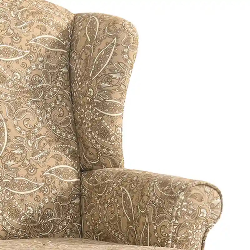 2 Set Traditional Wingback Accent Chairs Upholstered Armchair