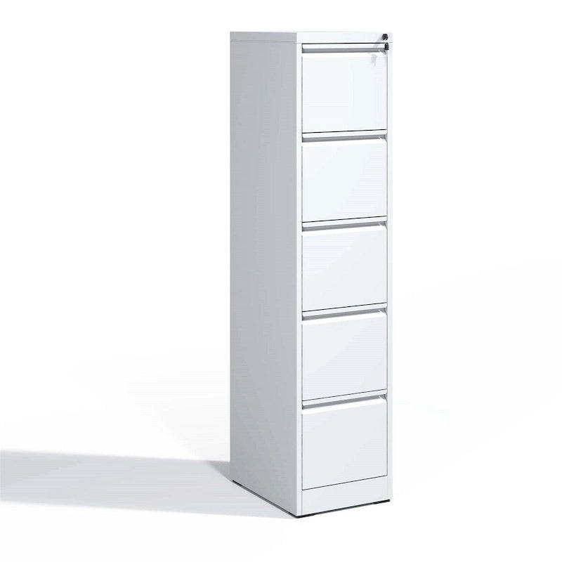 5 Drawer Metal Vertical File Cabinet with Lock