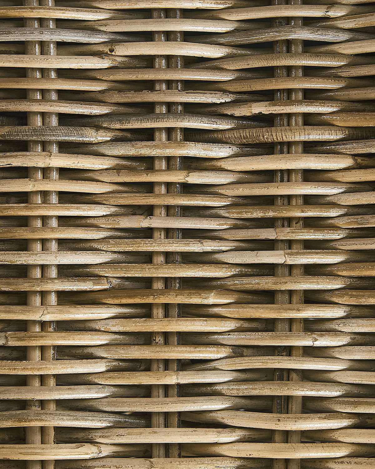 Poltrona da giardino con poggiapiedi Rattan Naturale