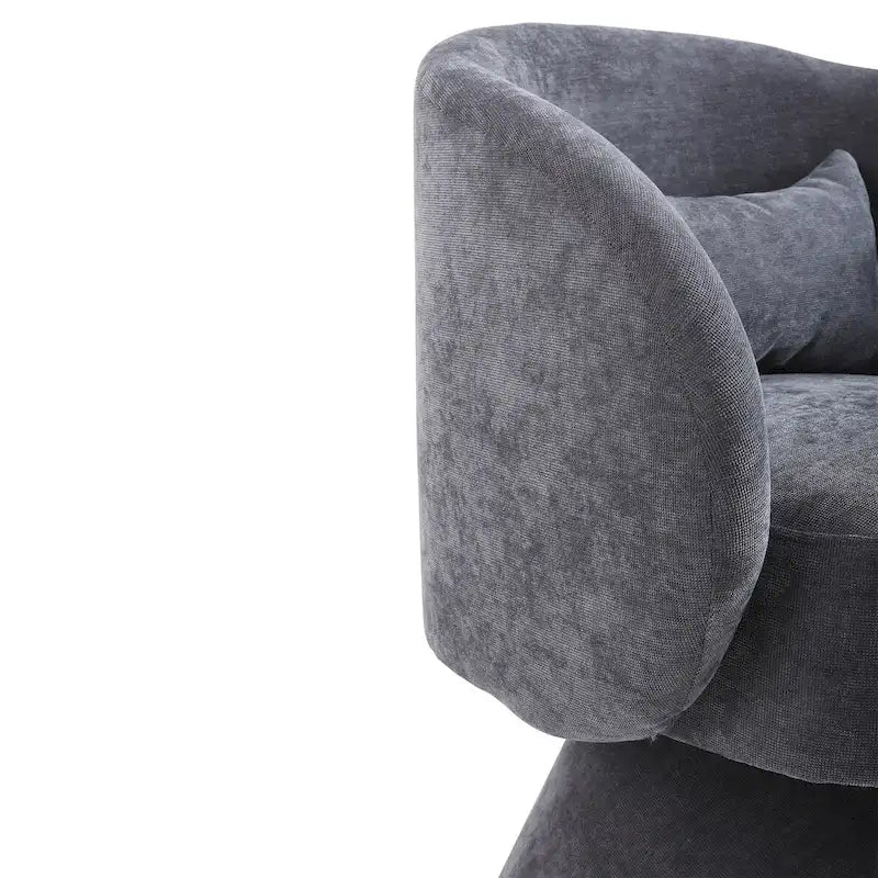 Upholstered Swivel Armchair (Set of 2)