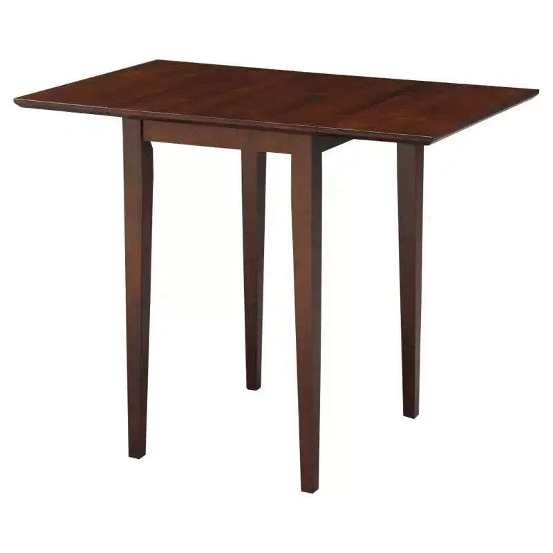 Espresso Drop Leaf Dining Table, Seats 4