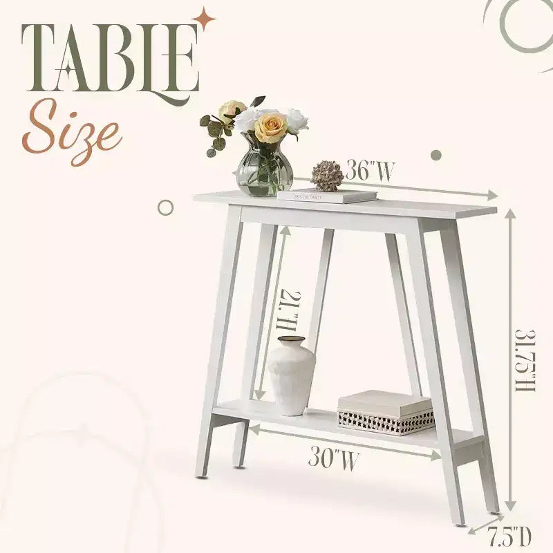 Kings Brand Furniture Console Table - Narrow Sofa Table with Storage Shelf for Hallway, Front Hall, Entryway, Living Room