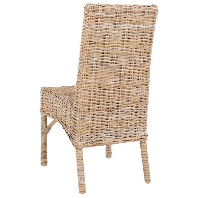 SAFAVIEH Karyl Unfinished Natural Wicker Dining Chair (Set of 2) - 18.5 x 18.5 x 38.1 - 19Wx19Dx38H
