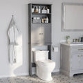 Futzca Over The Toilet Storage Cabinet with Door