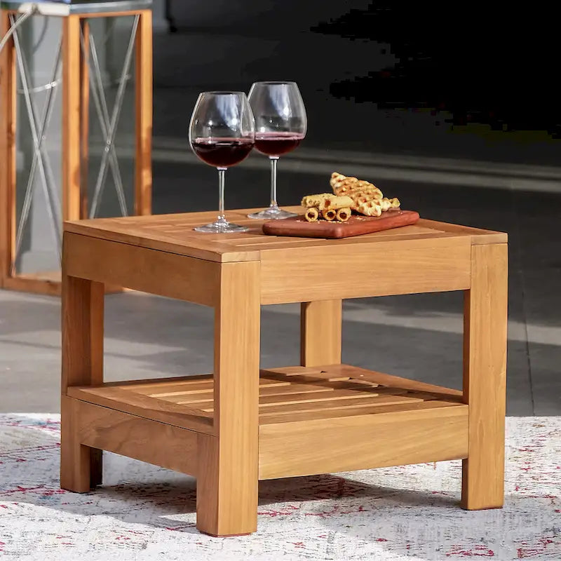 Cambridge Casual Logan 3-piece Teak Outdoor Set with Sunbrella Cushion