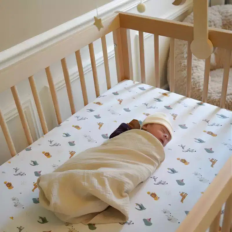 3-in-1 Convertible Crib, Solid European Beechwood, GREENGUARD Gold Certified, Made in Italy