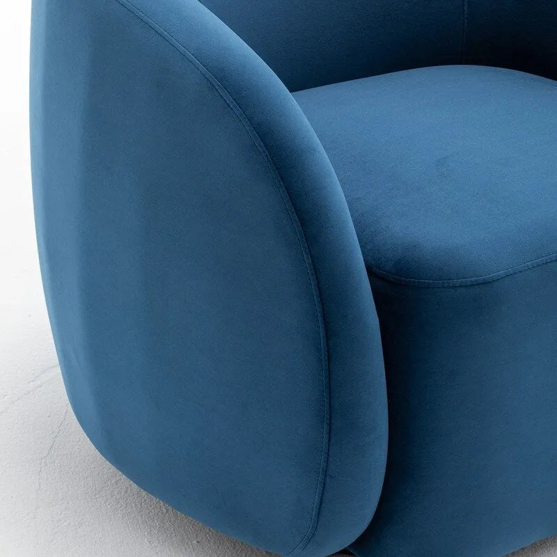 Modern Swivel Barrel Accent Chair