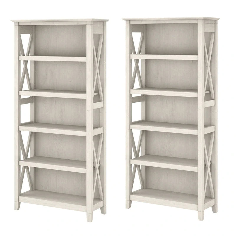 Key West 5 Shelf Bookcase Set by Bush Furniture