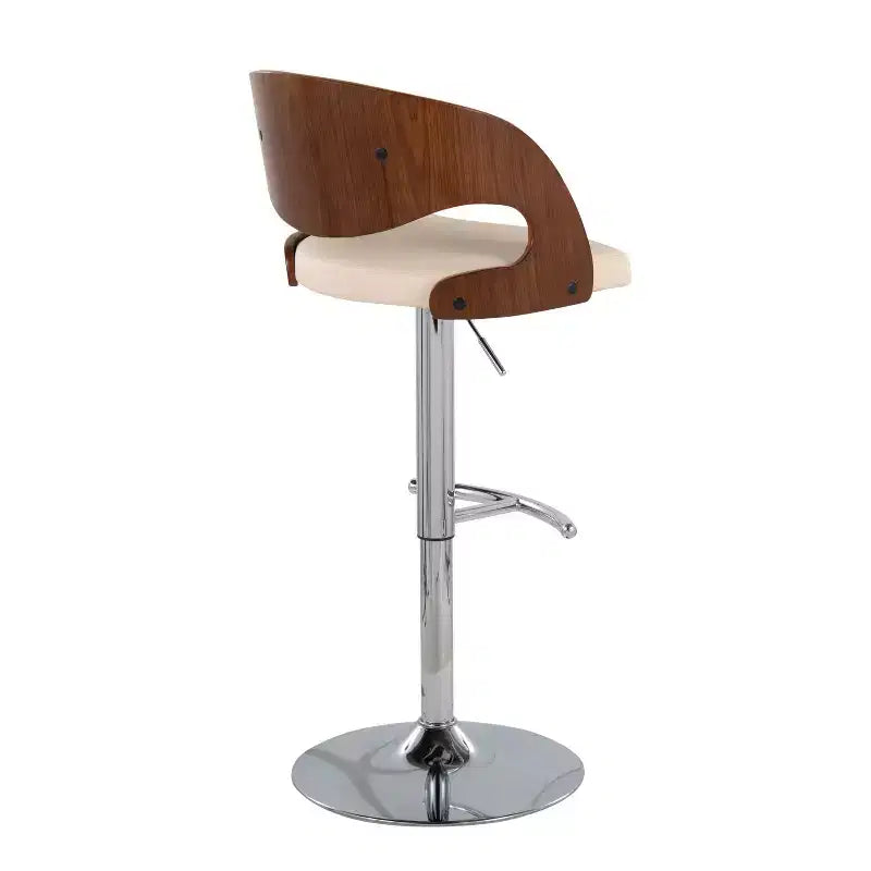 Set of 2 Pino Mid - Century Modern Adjustable Barstool with Swivel - Lumisource