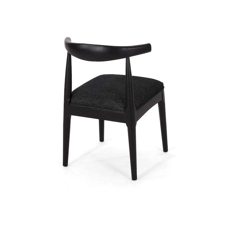 Cortina Fabric and Rubberwood Dining Chairs (Set of 2) by Christopher Knight Home