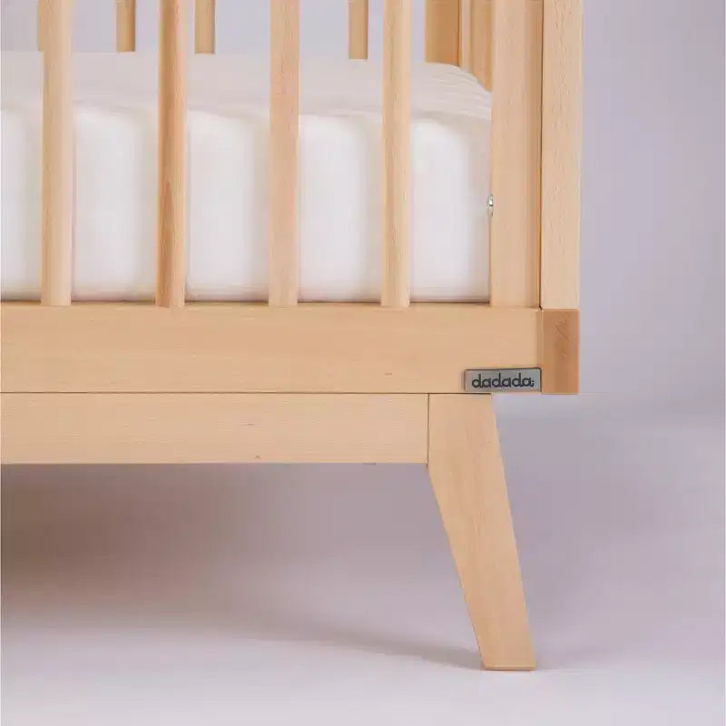 3-in-1 Convertible Crib, Solid European Beechwood, GREENGUARD Gold Certified, Made in Italy