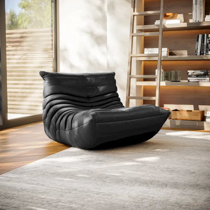 Furgle Microfiber Leather Sofa Ergonomic Design Lazy Sofa Floor Sofa