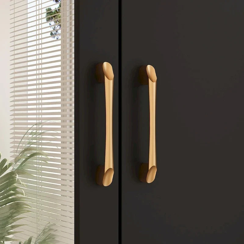 Wardrobe Clo Armoire wi/Mirror & Scalable Hanging Rod Space Saving