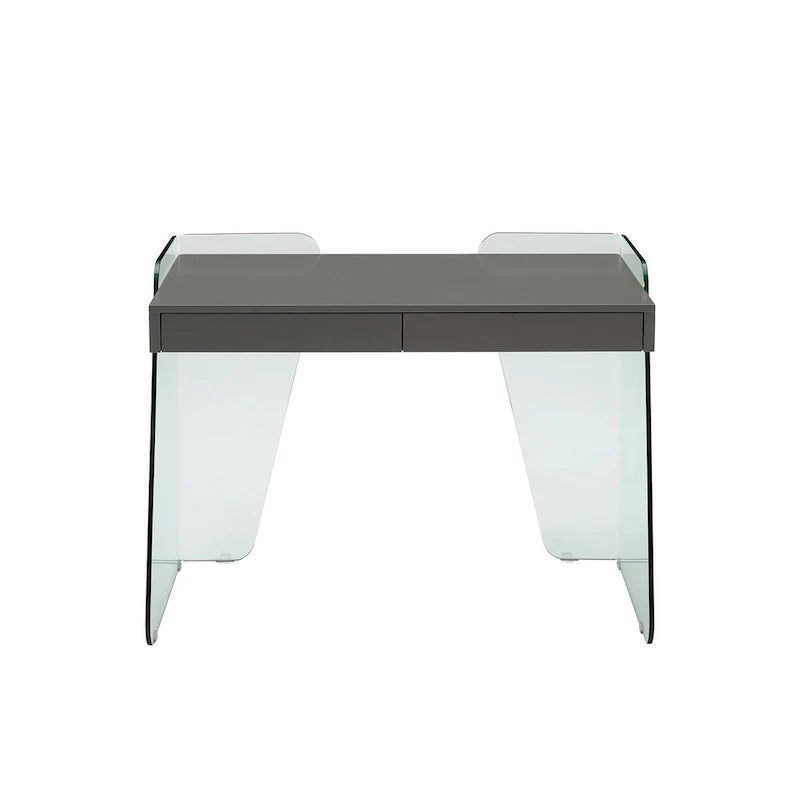 ARCHIE office desk with clear glass.