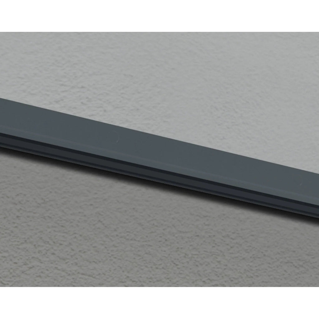 Sophia 3 ft. Grey Clear Door and Window Awning