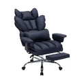 Big and Tall Office Chair with Foot Rest, High Back Gaming Chair, Leather Executive Office Chair, Ergonomic Computer Desk Chair with Lumbar Support