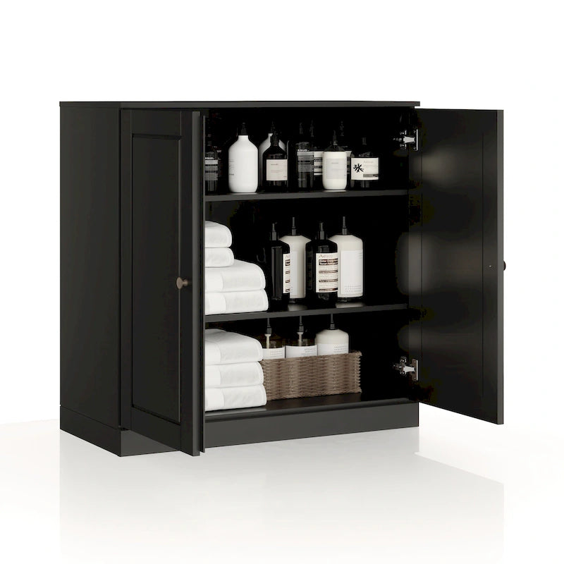 Palace Imports 100% Solid Wood 32 Bathroom Cabinet with Solid Doors and Adjustable Shelves