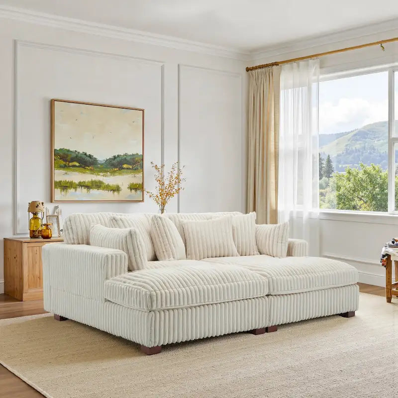 Modular Sectional Fabric Sofa for Living Room & Bedroom