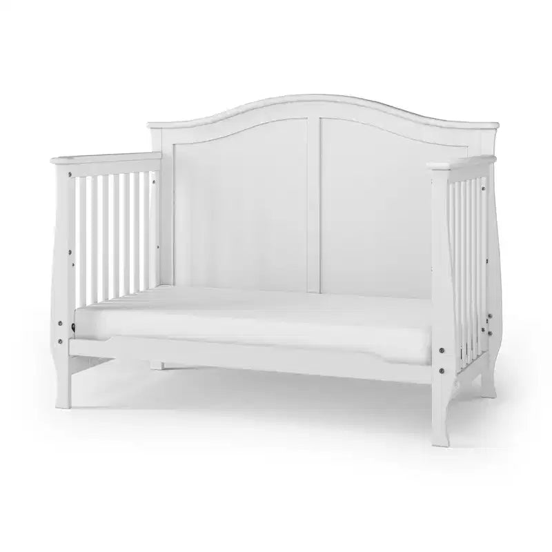 4-in-1 Convertible Crib, Converts to Day Bed, Toddler Bed and Full Size Bed, 3 Mattress Positions, Baby Safe Finish