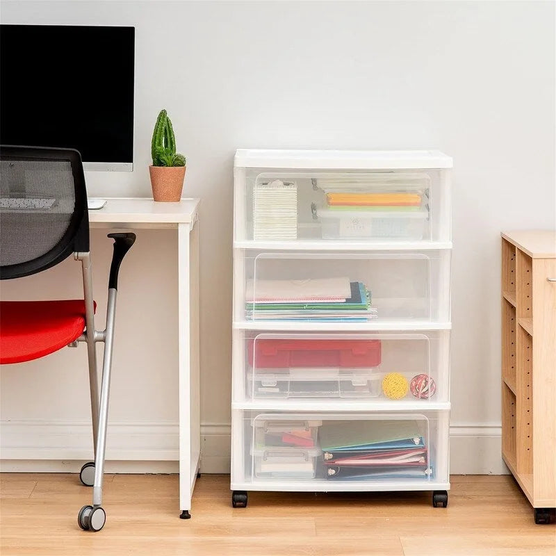 4 Drawer Wide Storage Drawer
