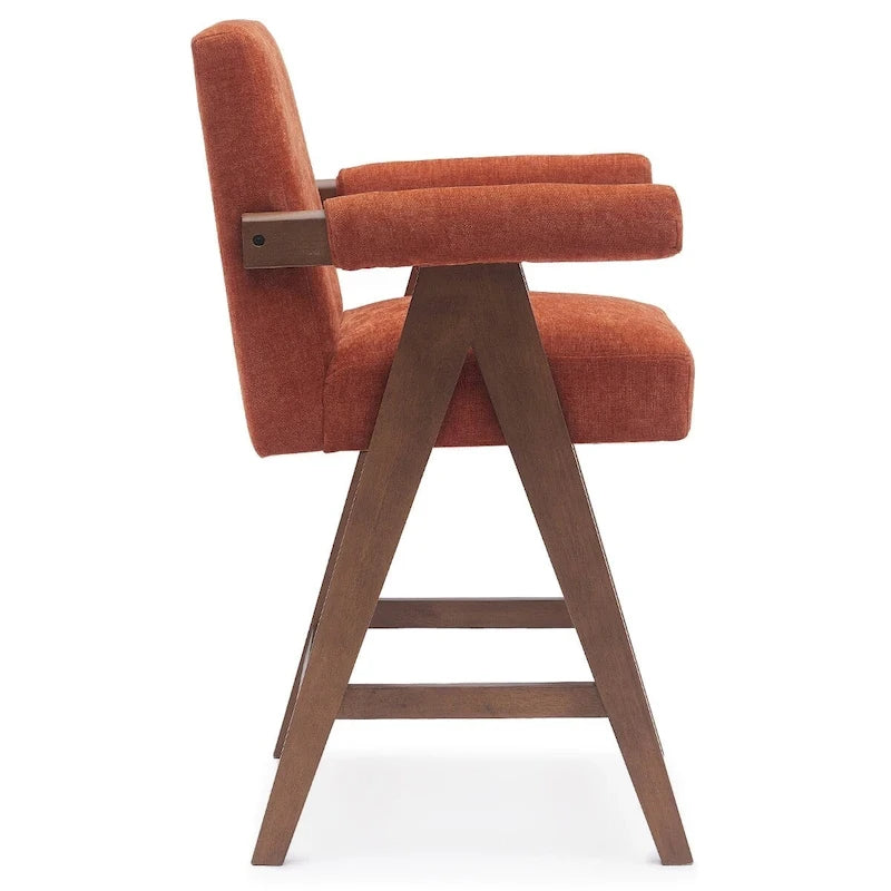 Contemporary Upholstered Counter Height Stools Single