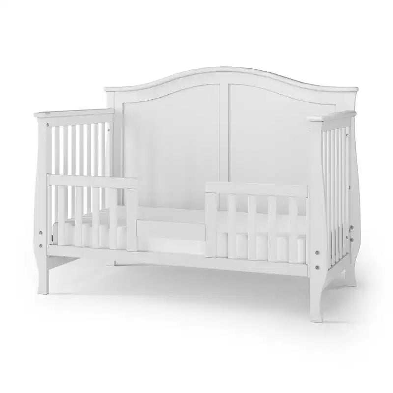 4-in-1 Convertible Crib, Converts to Day Bed, Toddler Bed and Full Size Bed, 3 Mattress Positions, Baby Safe Finish