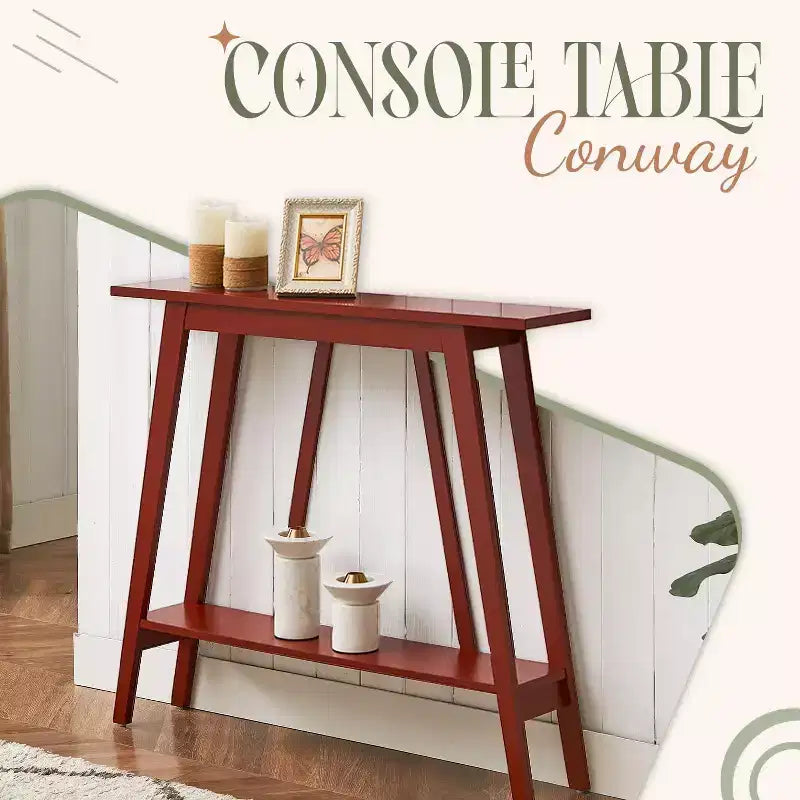 Kings Brand Furniture Console Table - Narrow Sofa Table with Storage Shelf for Hallway, Front Hall, Entryway, Living Room