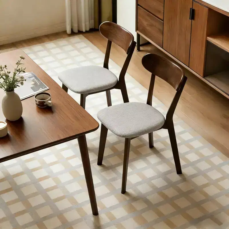 Mid Century Modern Solid Wood Dining Chairs Set of 2, Kitchen Chairs for Dining Room, Restaurant, or Living Room-Panipeachy