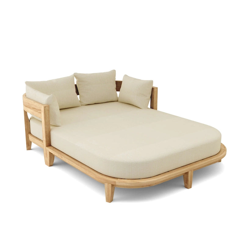 Coronado Teak Outdoor Daybed with Sunbrella Cushions