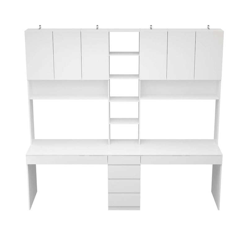 Work and Play Desk with Shelving - Ideal for Gamers and Professionals