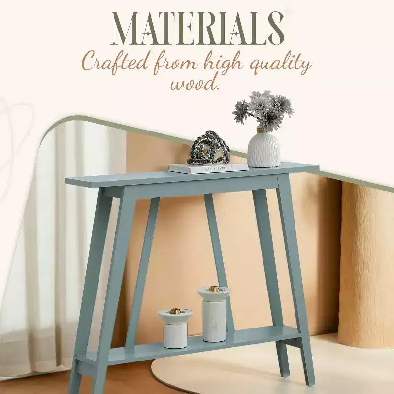 Kings Brand Furniture Console Table - Narrow Sofa Table with Storage Shelf for Hallway, Front Hall, Entryway, Living Room